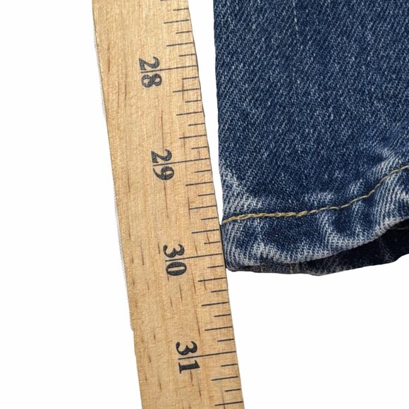 Tommy Hilfiger Jeans Juniors 1 Blue Twill Denim Straight Y2K Western School VTG - Picture 14 of 16